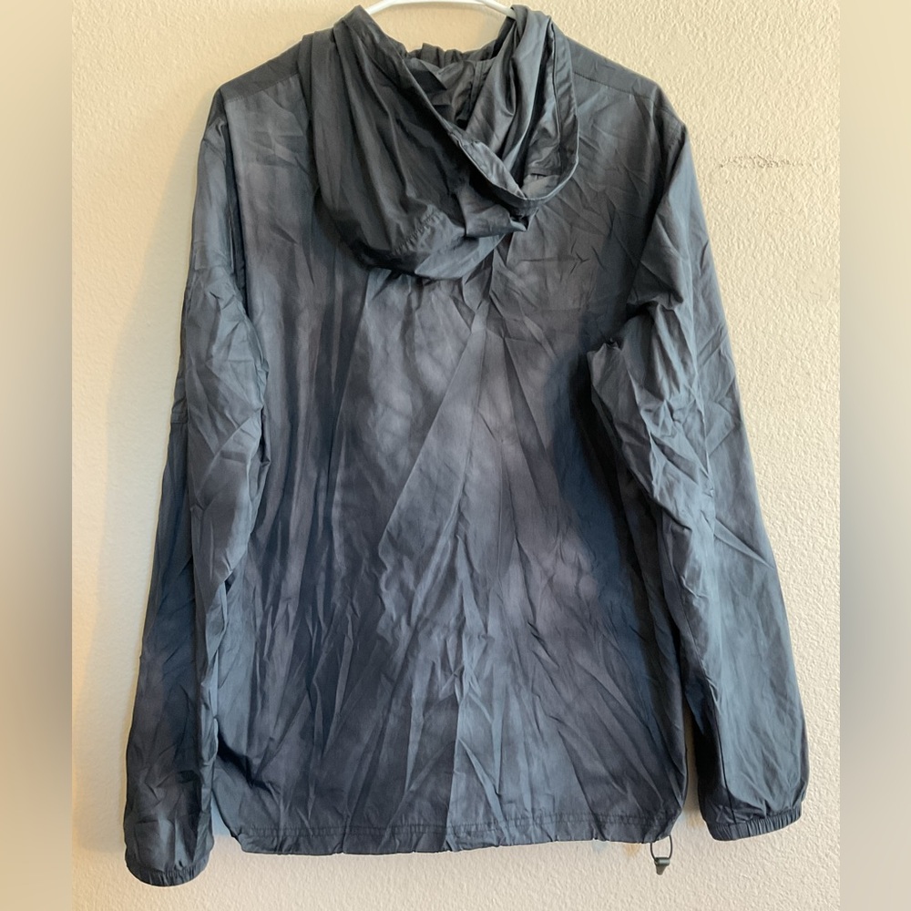Nike 6.0 Men’s Black & White Marbled Zip Up Hooded Raincoat/Windbreaker Large - Picture 2 of 2